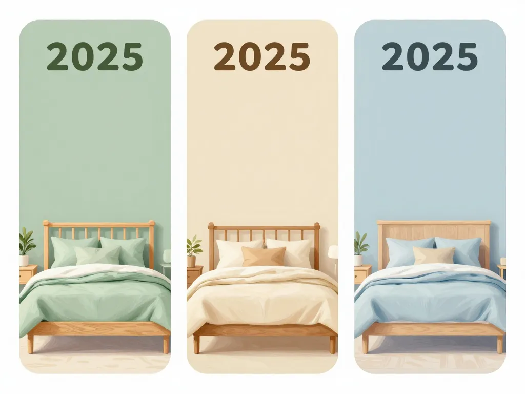 palettes de couleurs tendance 2024 chambre à coucher