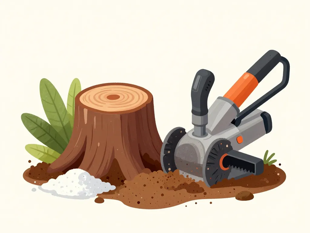 détruire souche eau de javel alternatives compost rogneuse