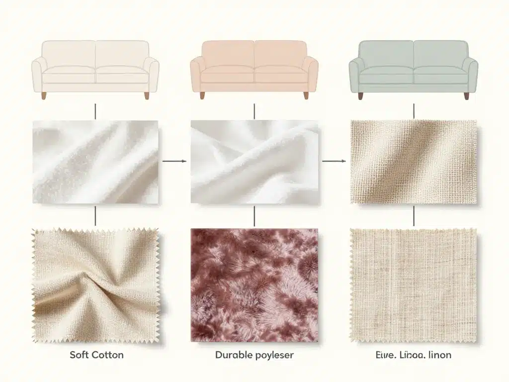 matières housse bz 140 originale coton polyester velours lin