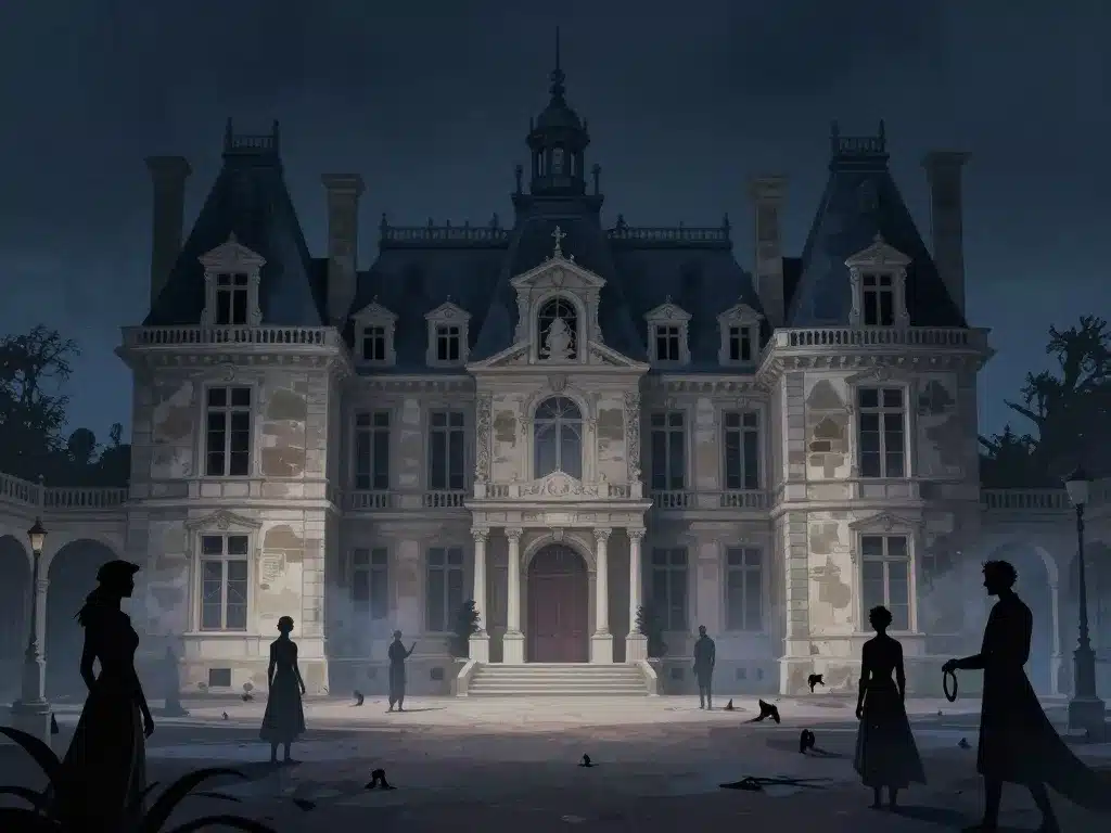 manoir à paris éditorial illustration immersive