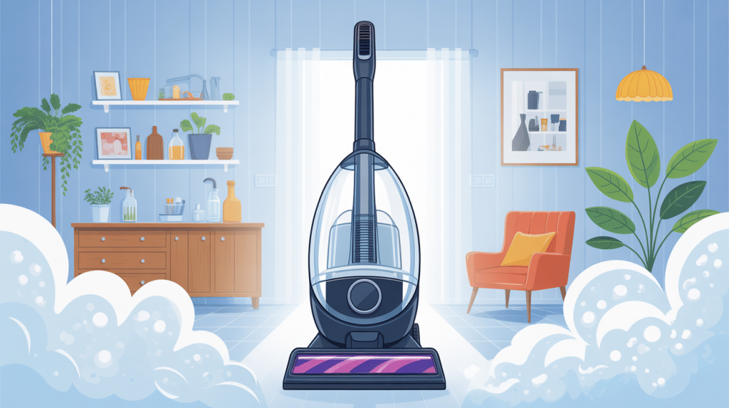 meilleur balai vapeur sans fil moderne illustration