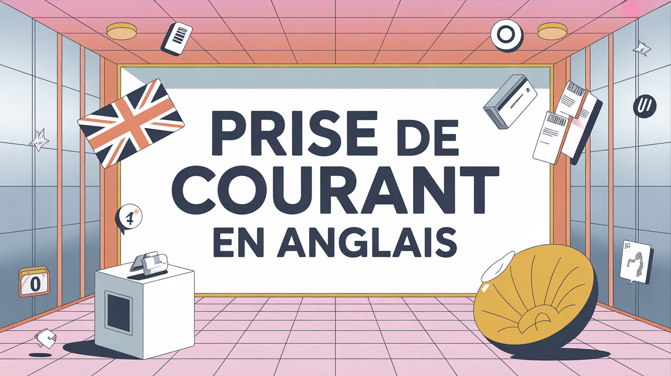 concept prises de courant en anglais moderne vectoriel