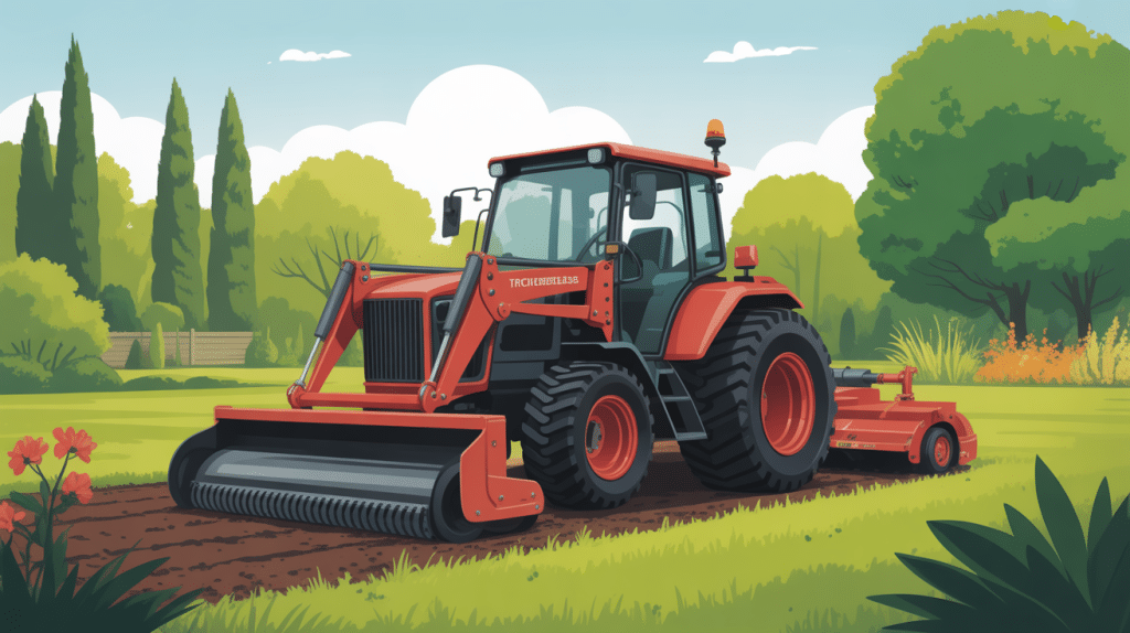 problème enclenchement lame tracteur tondeuse illustration mécanique