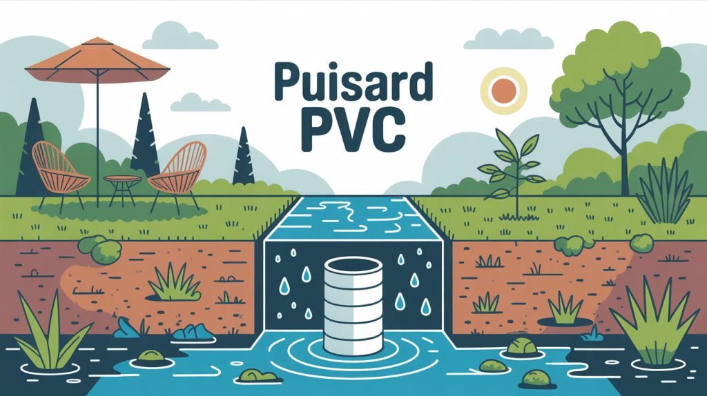 illustration puisard pvc jardin infiltration eaux