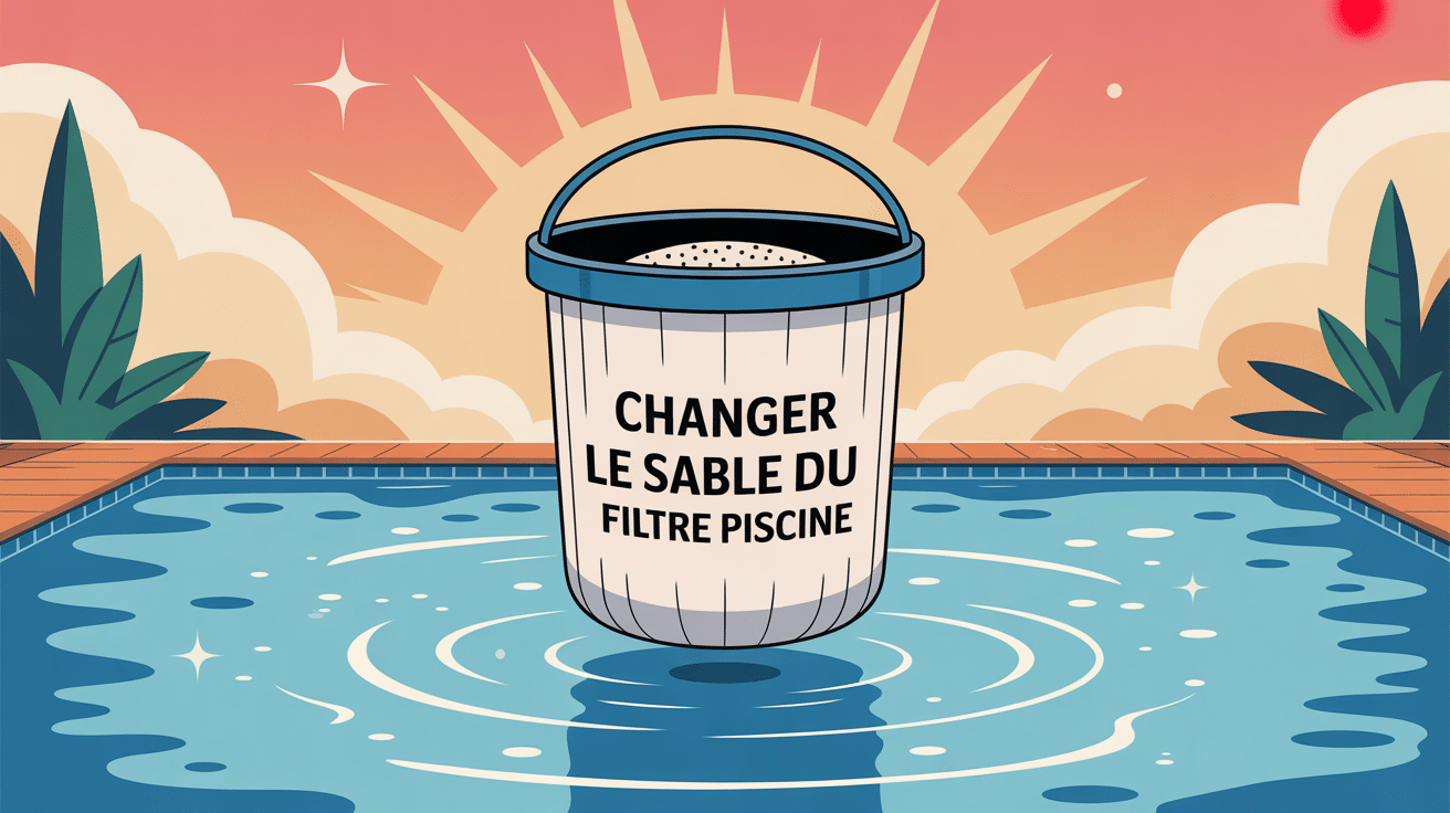 illustration entretien piscine quand changer sable filtre piscine
