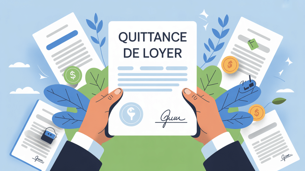 illustration quittance de loyer entre locataire et bailleur