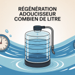 régénération adoucisseur combien de litre image consommation eau