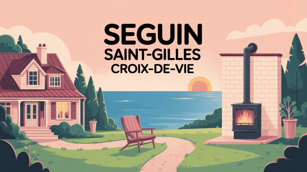 Illustration Seguin Saint Gilles Croix de Vie poêles cheminées maison côtière