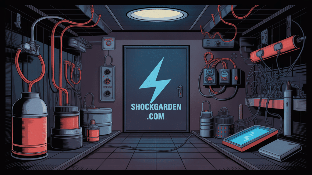 illustration shockgarden.com électrostimulation BDSM