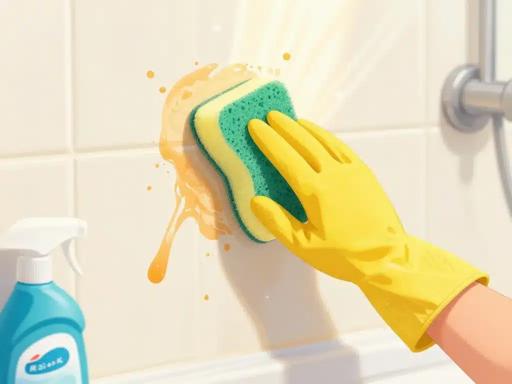 nettoyage trace orange douche méthode douce