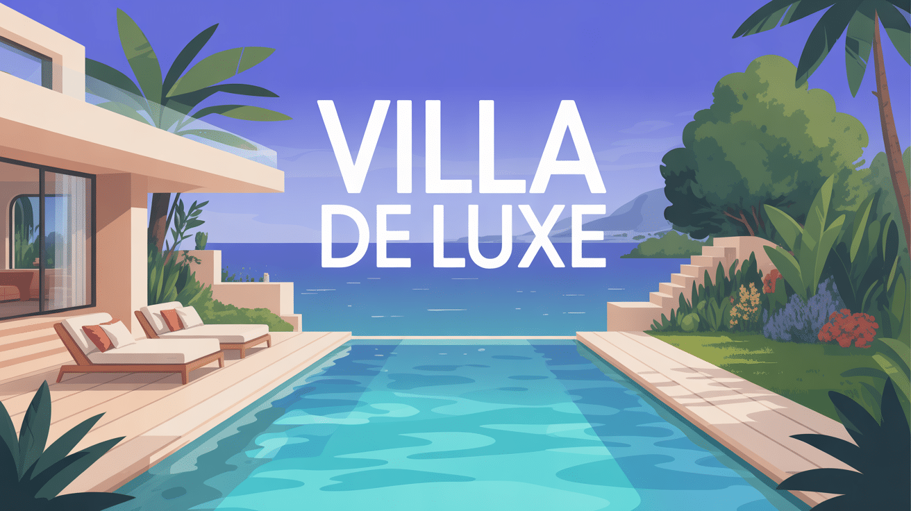villa de luxe contemporaine avec piscine débordement et jardin