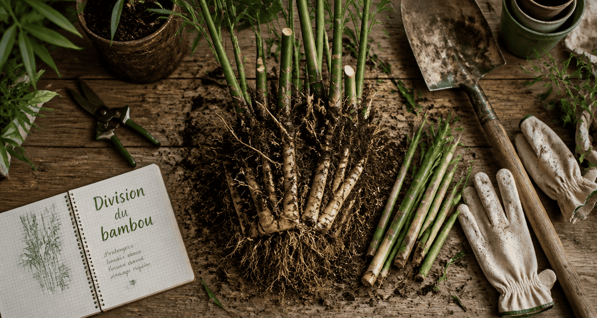 division rhizome ou bouture bambou