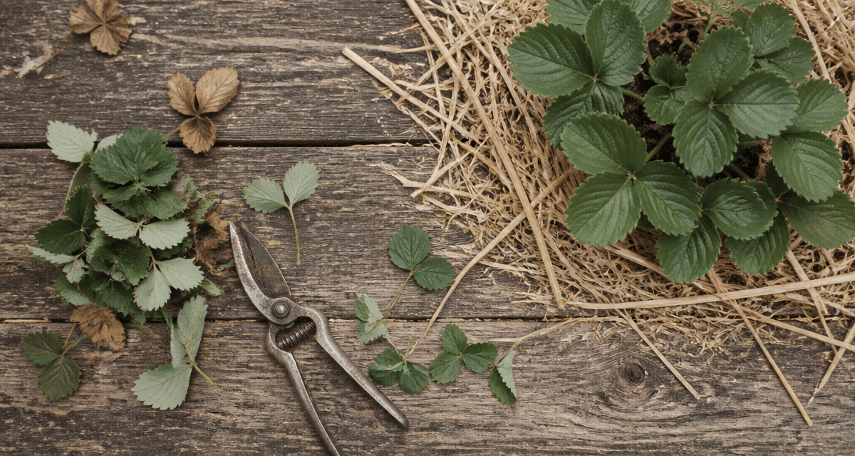 faut il couper les feuilles des fraisiers avant l'hiver image jardinage