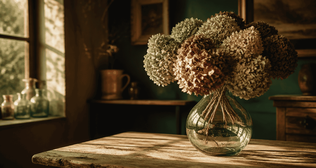 hortensia comment les faire secher bouquet sec