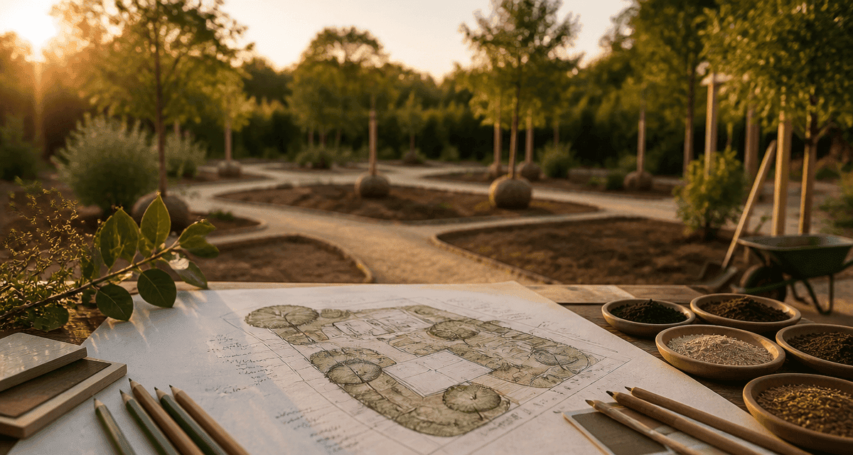 jardin comment faire plan main création