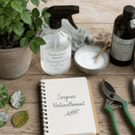 maladie des rosiers remède de grand-mère avec produits naturels et outils