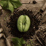 Planter chouchou sur terreau avec outils