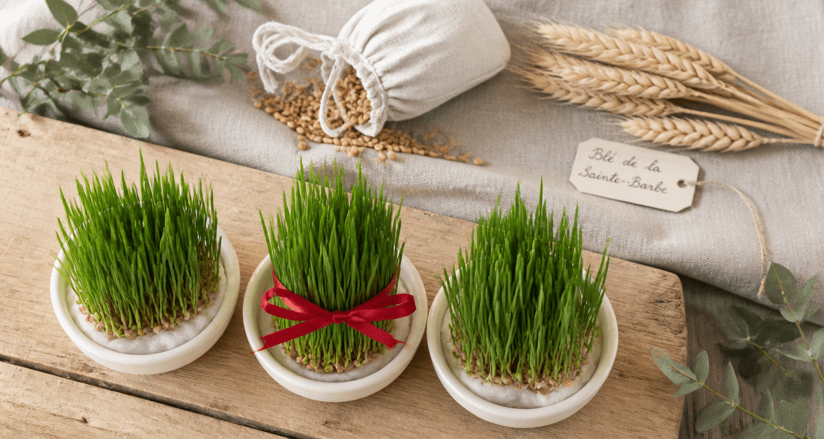 quand planter le ble de noel trois coupelles blé vert