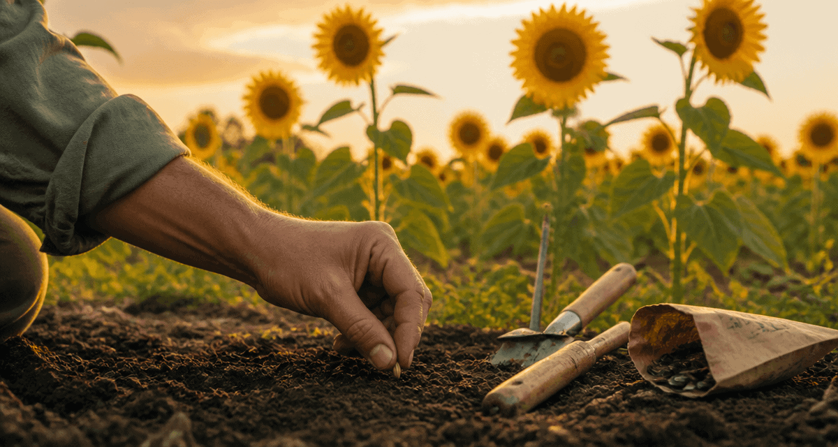 quand planter les graines de tournesol main jardin