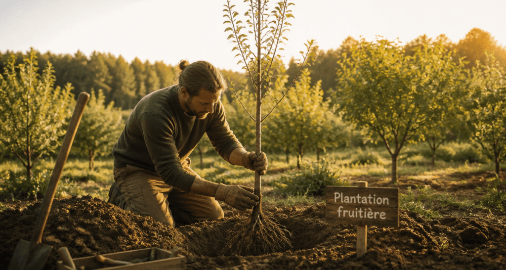 quand planter un arbre fruitier jeune pommier jardinier