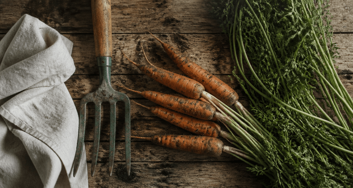 quand recolter les carottes fraichement recoltees sur plan de travail