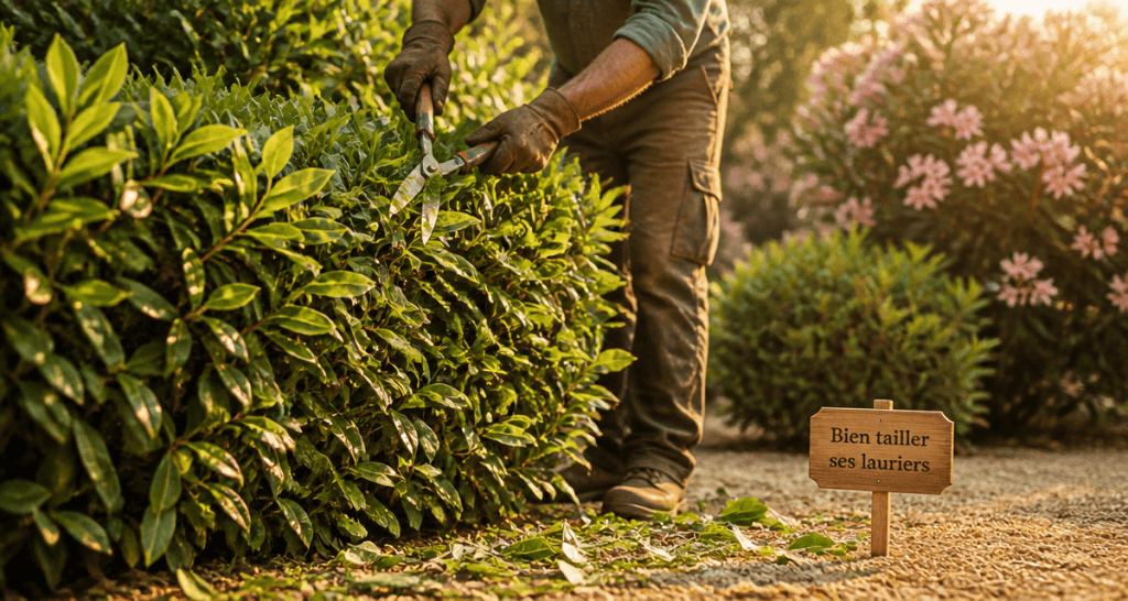 quand tailler laurier jardinier taille haie