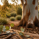 quand tailler un eucalyptus avec sécateur et branches coupées