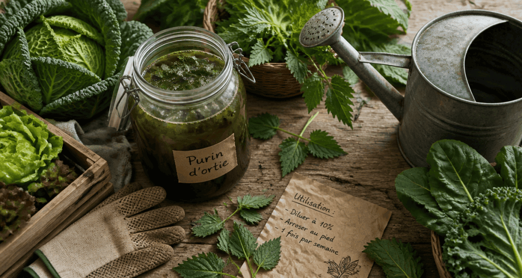 que peut on arroser avec du purin d'ortie légumes feuilles