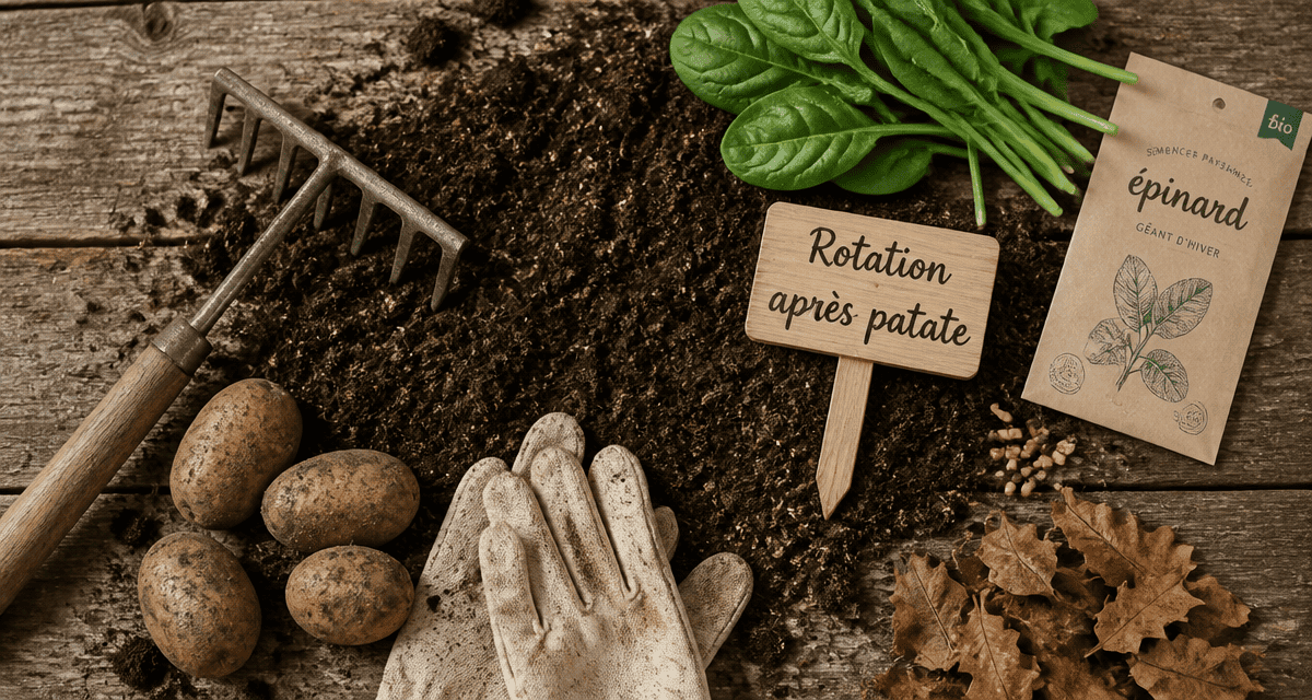 que planter apres les pomme de terre outils et semences sur sol