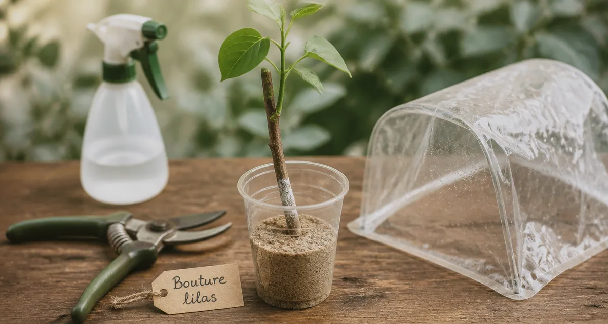 Bouturer le lilas : bouture à talon prête, substrat sableux et hormone d’enracinement