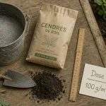 Cendres jardin : dose 100 g/m² pour plantes