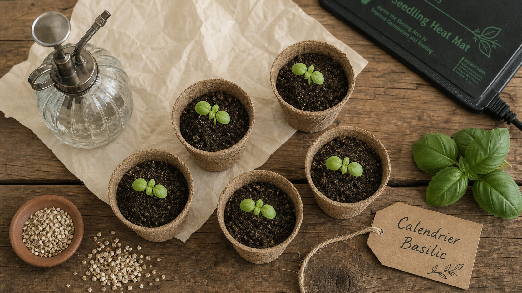 Quand semer le basilic : 20°C au sol, 4 étapes pour une germination réussie