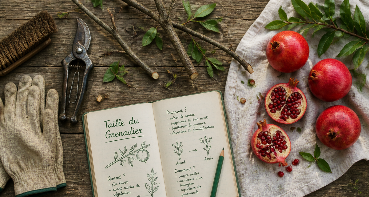 quand tailler le grenadier outils branches et fruits