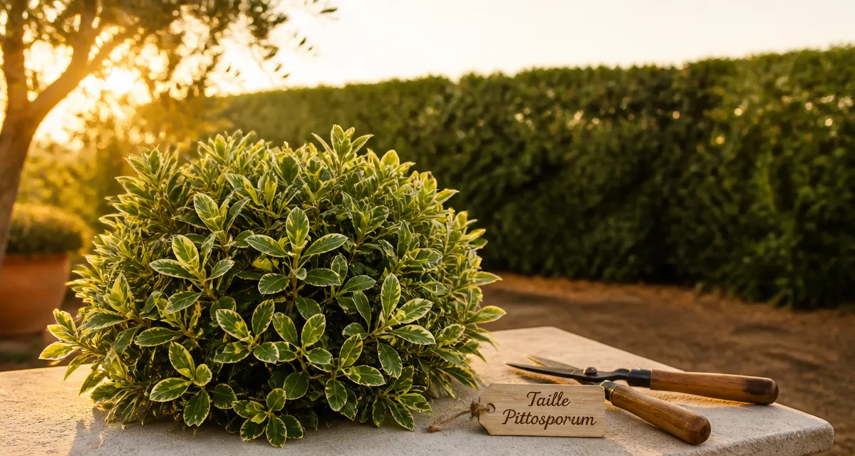 quand tailler les pittosporum, pittosporum taillé au jardin