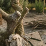 Quand tailler un figuier : sécateur et branches taillées