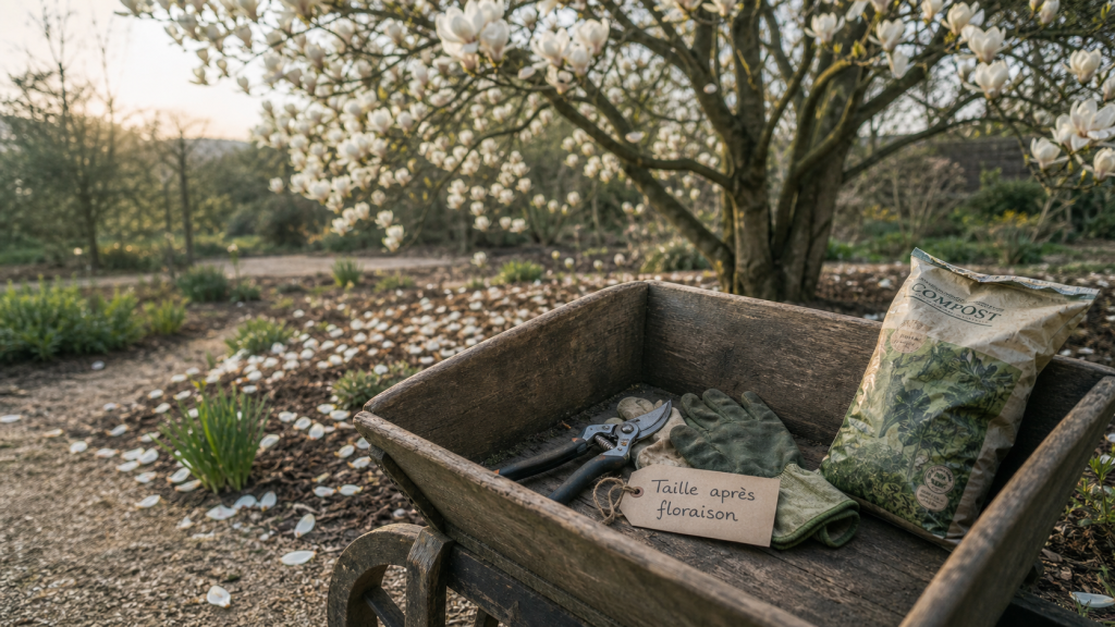 Quand tailler un magnolia : sécateur et taille après floraison