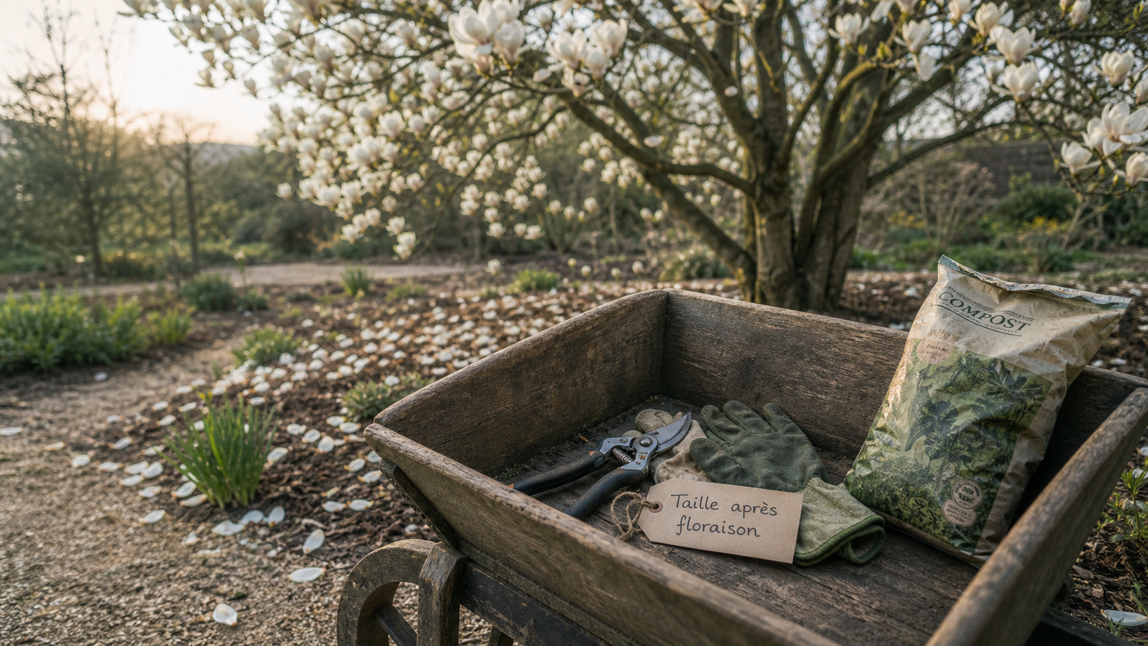 Quand tailler un magnolia : sécateur et taille après floraison