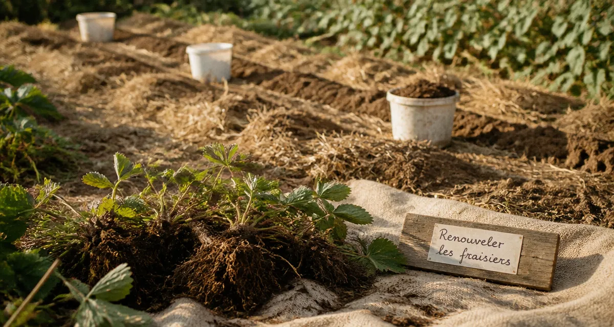 Que faire des vieux fraisiers : plants arrachés et sol régénéré