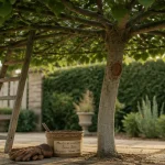 Tailler un tilleul en parasol : tilleul taillé en ombrage, branches horizontales
