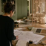 Architecte d'intérieur Angers : plans de rénovation en mission complète, échantillons de sols