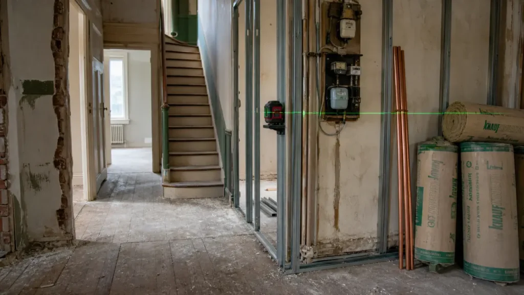 Maison divisée en 2 logements : travaux de division, réseaux et permis