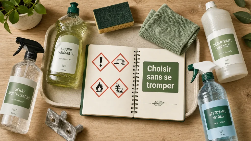 Produits ménage essentiels pour nettoyer chaque pièce sans multiplier les flacons