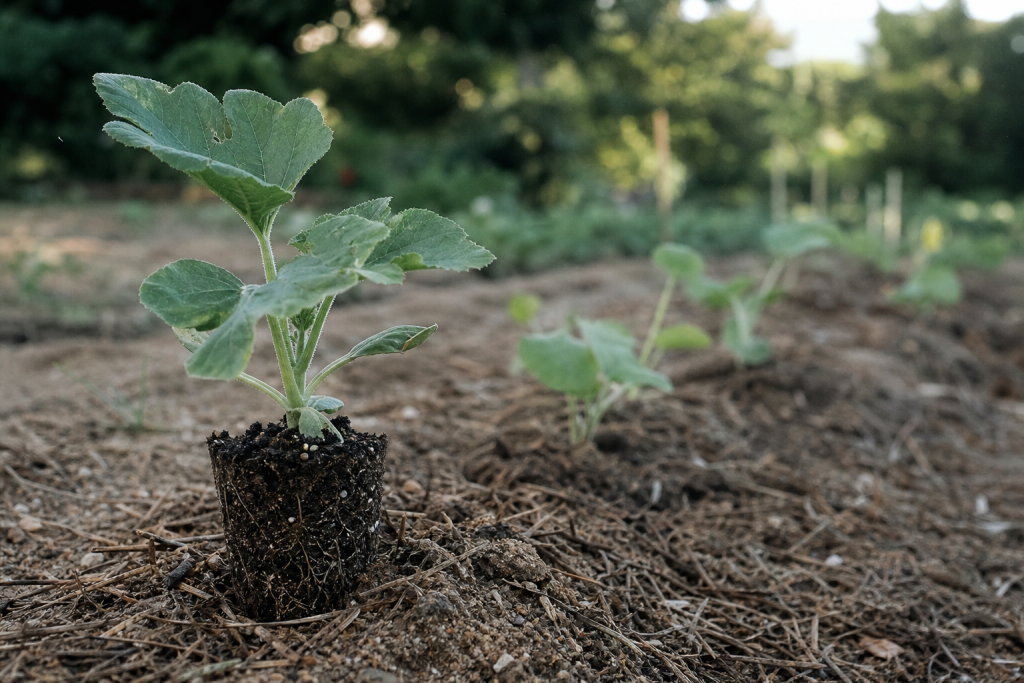 Quand planter les courgettes : plant en godet, 10°C au potager