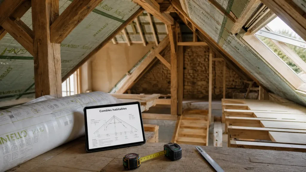 Aménager des combles sans erreur : hauteur de 1,80 m, pente de 30° et autorisations à vérifier