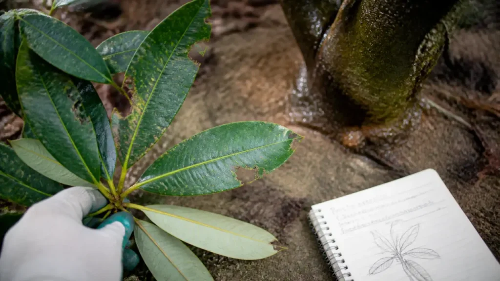 Feuilles jaunes, boutons secs, bords grignotés : les signes d’une maladie des rhododendrons